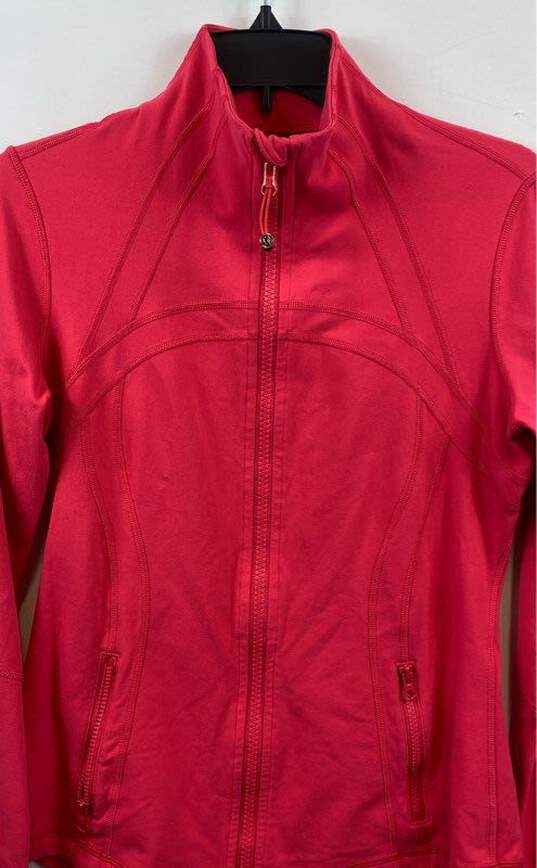 Lululemon Pink Zip-Up Workout Jacket - Size Medium image number 3