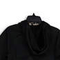 Womens Black Long Sleeve Kangaroo Pocket Full-Zip Hoodie Size Medium image number 4