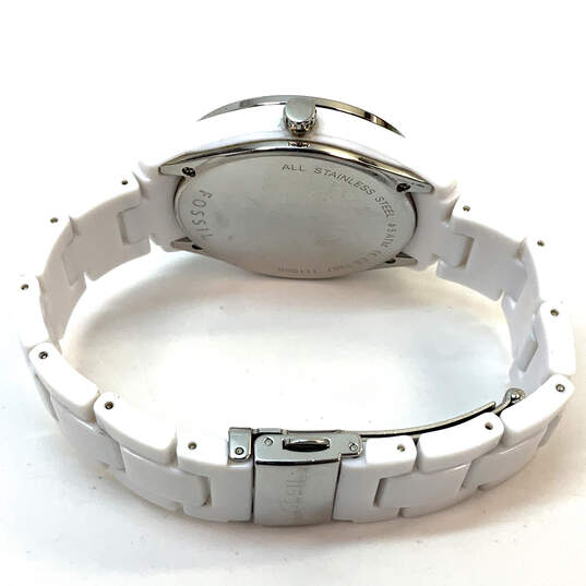 Designer Fossil ES-1967 Rhinestone Chronograph Dial Analog Wristwatch image number 3