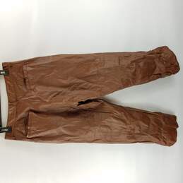 Lon Loh Women Brown Leather Pants S alternative image