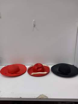Bundle of 3 Assorted Vintage Women's Summer Hats