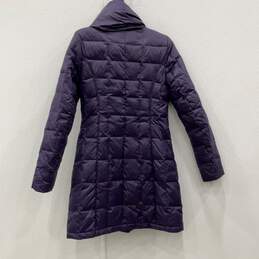 Laundry Womens Purple Long Sleeve Hooded Full-Zip Puffer Coat Size XS alternative image
