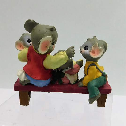 Assorted Vintage Mousekins Christmas Holiday Figurines Decor image number 7