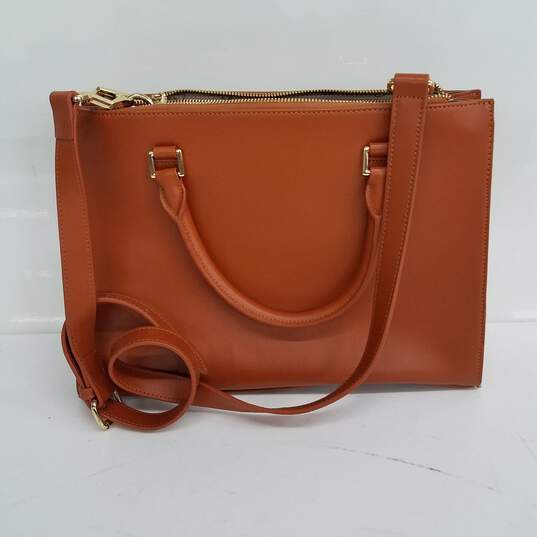Segolene Brown Leather Handbag image number 3