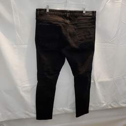 Amiri Distressed Black Bandana Knee Jeans Size 40 alternative image