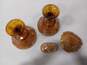 4pc Bundle of Vintage Marigold Carnival Glass Serving Dishes image number 4