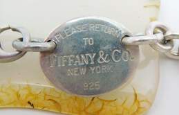 Tiffany & Co 925 Please Return To Oval Tag Pendant Cable Chain Necklace alternative image