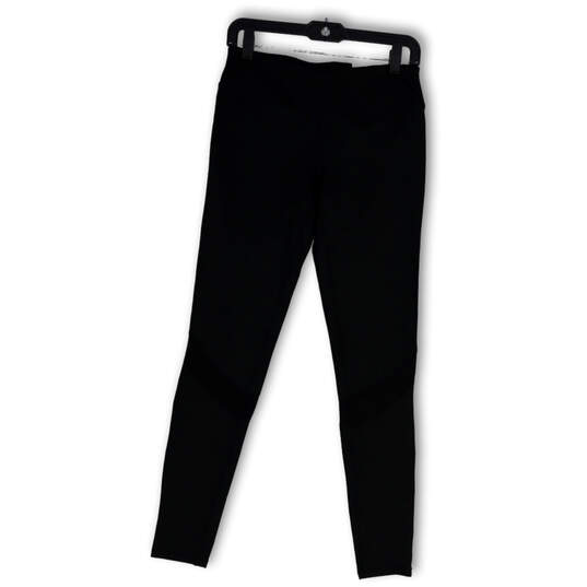 Womens Black Elastic Waist Pull-On Stretch Compression Leggings Size M image number 2