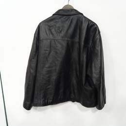 Men's Dockers Full-Zip Basic Leather Jacket Sz XL alternative image