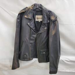 Wilsons Open Road Black Leather Jacket Size L