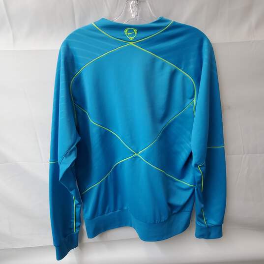 Nike Vintage Barcelona Swoosh Hype Blue Sweatshirt Mens Size M image number 2