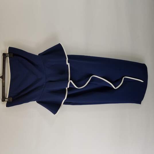 Eva Mendes Women Blue Midi Dress 0 image number 1
