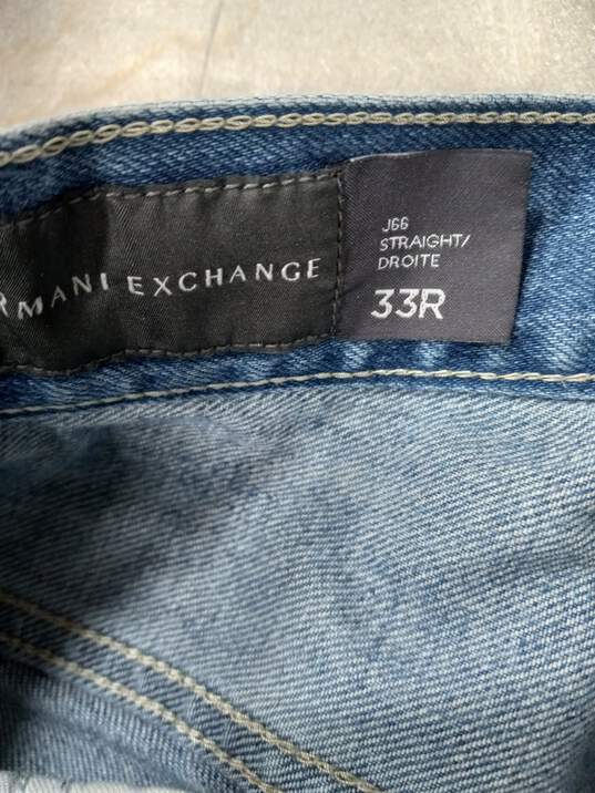 Armani Exchange Men's Blue Jeans Size 33R image number 3