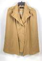 Karen Millen Women Brown Cape Sleeve Wool Coat Sz 10 image number 1