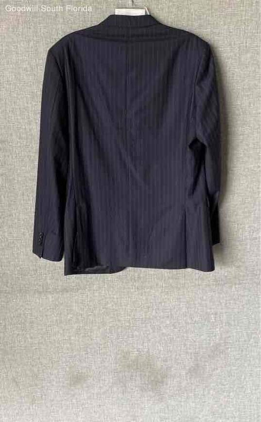 Pierre Cardin Blue Stripes Mens Suit Size 50 image number 2