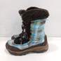 The North Face Plaid Pattern Faux Fur Boots Size3(Youth) image number 4
