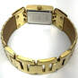 Designer Michael Kors MK-2132 Gold-Tone Rectangle Dial Analog Wristwatch image number 3