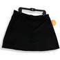 NWT Womens Black Elastic Waist Pull-On Activewear A-Line Skirt Size 2X image number 1