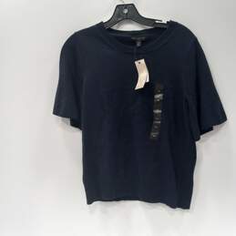 Women's Banana Republic Navy Blue Knit T-Shirt Size Petite S NWT