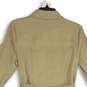 NWT Michael Kors Womens Tan Khaki Collared 3/4 Sleeve Belted Mini Dress Size S image number 4