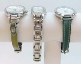Ladies Fossil Glitzy Stainless Steel & Leather Strap Quartz Watches 87.9g alternative image