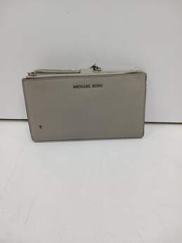 Michael Kors Grey Leather Clutch Wallet
