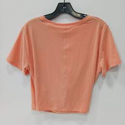 Nike Dri-Fit Salmon Orange Cropped T-Shirt Women's Size M NWT alternative image