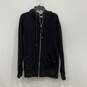 Helmut Lang Womens Black Long Sleeve Hooded Full-Zip Sweater Size Large image number 1