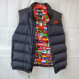 The North Face Men's Black Flags Down Olympics Puffer Vest Jacket Size L alternative image