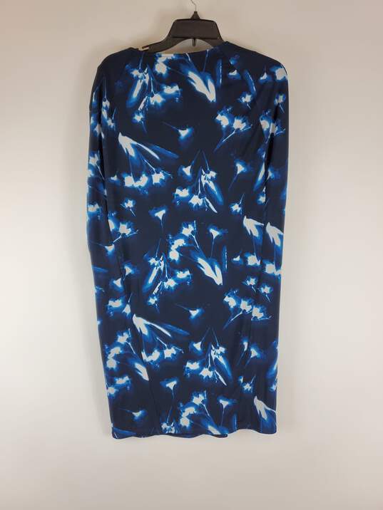 BCBGMAXAZRIA Women Blue Tie Dye Shift Dress S NWT image number 2