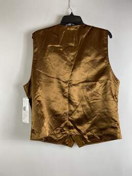 Vintage Leather Men Brown Leather Vest M NWT