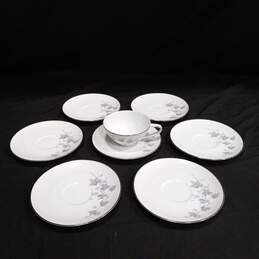 Set of Noritake Ivyne Saucers & Teacup