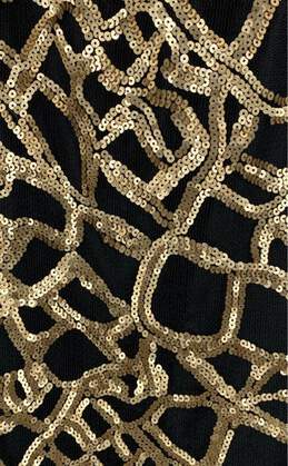 Dulcci Vetan Gold/Black Sequin Dress - Size 2 alternative image