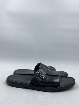 Authentic Prada Black Leather Slide M 9.5