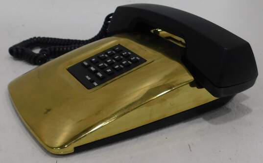 Vintage U.S. Tron Pro Line Gold Landline Phone Push Button Telephone image number 2