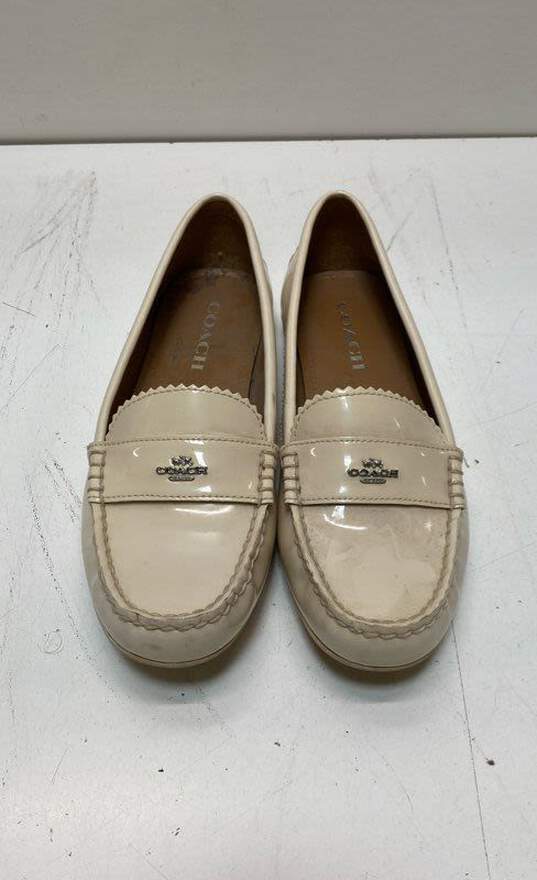 Coach Beige Loafer Shoes Women Sz 8 image number 2