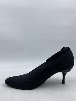Authentic Salvatore Ferragamo Black Slip-On Heel W 9 alternative image