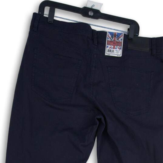 NWT English Laundry Mens Navy Blue Denim Dark Wash Straight Leg Jeans Size 36/32 image number 4