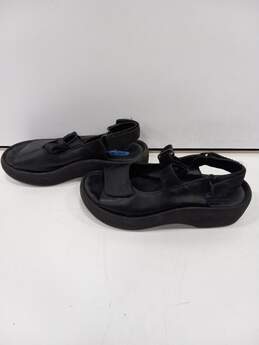 Wolky Women's Black Leather Sandals Size 37 alternative image