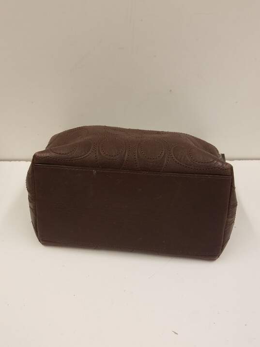 Brown Mini Coach Purse ￼Signature Monogram Shoulder Bag