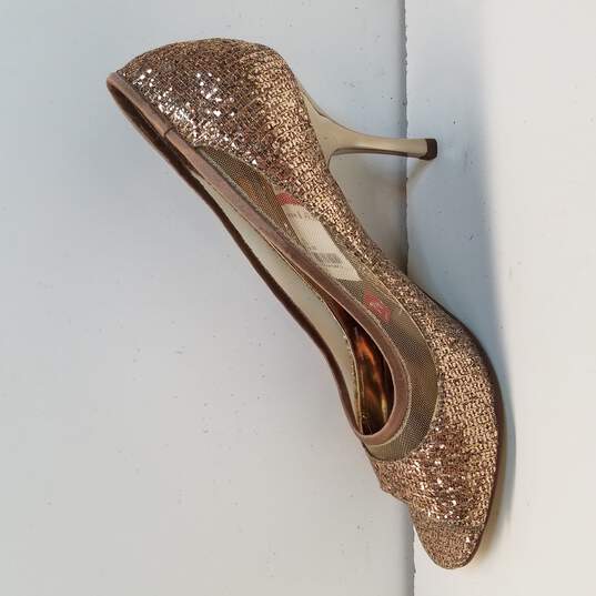 ABS Bronze Glitter Heels Size 7.5 image number 2