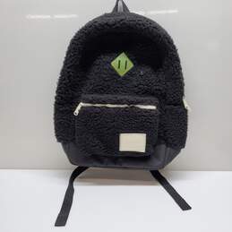 Herschel Sherpa Fur Backpack Black Washable School College Adjustable Unisex