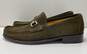 Cole Haan Olive Green Suede Buckle Loafers Shoes Men's Size 10.5 M image number 1