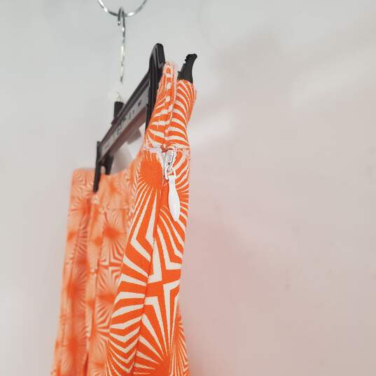 Another Girl Orange Mini Skirt SZ L USA 8 NWT image number 3