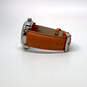 Designer Joan Rivers V377 Silver-Tone Leather Strap Quartz Wristwatch image number 4