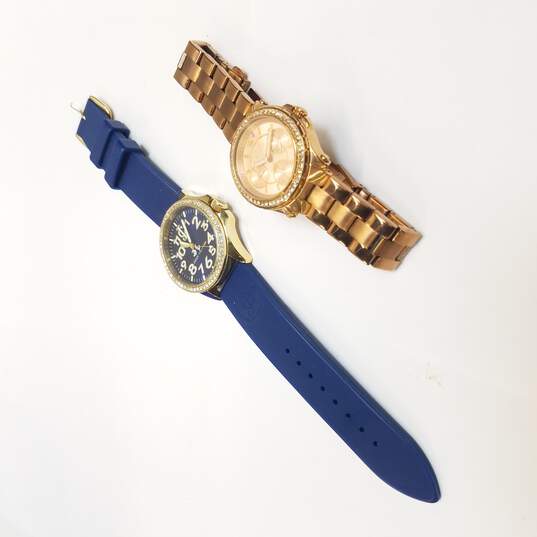 Juicy Couture Gold Tone & Blue Watch Bundle 2 Pcs image number 5