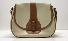 Coach Beige Leather Crossbody Bag