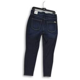 NWT White House Black Market Womens Blue Denim Skinny Leg Jeans Size 8S alternative image