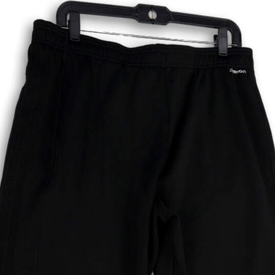 Buy the Mens Black White Flat Front Pull-On Yoga Training Capri Pants Size  XL