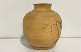 Vintage Pottery Art Vase Signed Tonala 6.5 inch Tall Sandstone Art Pottery alternative image